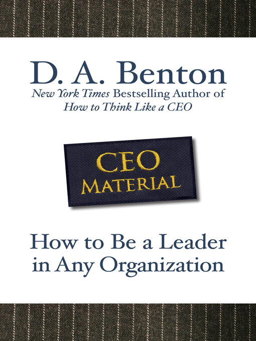 Title details for CEO Material by D. A. Benton - Available